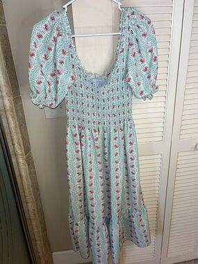Hill House  Louisa Nap Dress in "Trailing Vine”